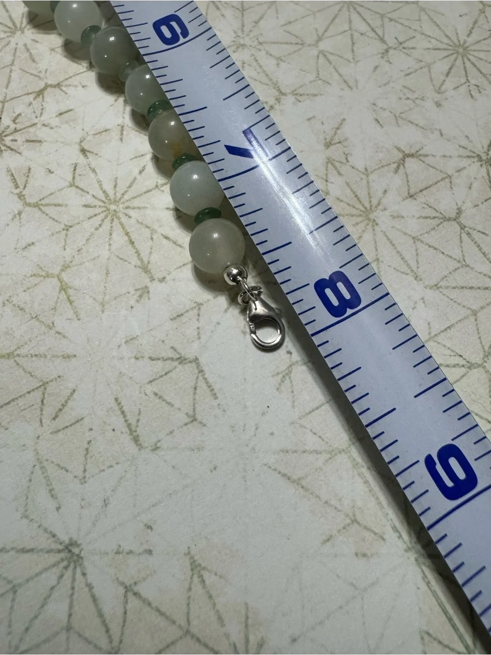 JADE BRACELET WITH STERLING SILVER
